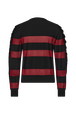 RYKIEL wool and lurex sweater Black/red back view