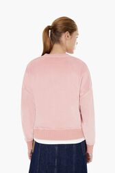 Sweatshirt velours rykiel Rose vue portée de dos