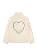 Knitted cardigan Beige back view