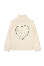 Knitted cardigan Beige back view