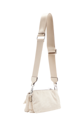Sac à bandoulière mini Le Copain en gabardine monogramme Latté vue de dos