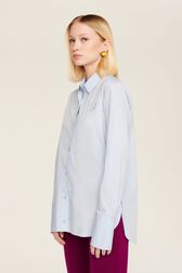 Chemise popeline femme Baby blue vue de face