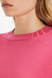 Short-sleeved jumper Pink details view 1