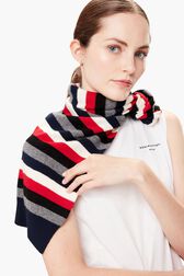 Half-Pullover Striped Multico front worn view