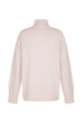 Pull oversize col montant Rose vue de dos
