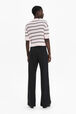 Pantalon droit de tailoring femme Noir vue portée de dos