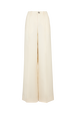 Pantalon à pinces à rayures Pinstripes Ecru/rose vue de face