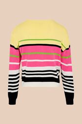 Pull logo Sonia Rykiel colorblock femme Multico vue de dos
