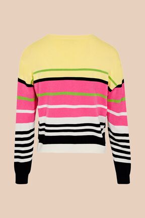 Women Colorblock Sonia Rykiel logo Sweater Multico back view