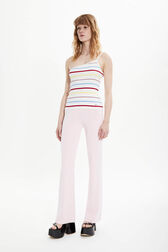 Women Viscose Trousers Baby pink details view 1