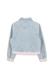 Veste en jean décoloré Stonewashed indigo vue de dos