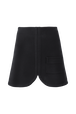 Women Milano Short Skirt Black front view
