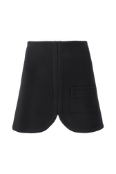 Women Milano Short Skirt Black front view
