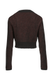 Cardigan lurex femme Raye noir/bronze vue de dos