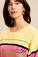 Pull logo Sonia Rykiel colorblock femme Multico vue de détail 2