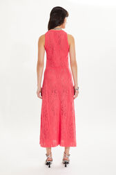 Robe en maille à col rond sans manches Lipstick vue portée de dos