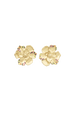 Boucles d'oreilles Poetic Garden Striped Clover Gold vue de face