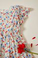 Robe courte fille motif fleur Multico vue de dos