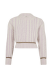 Long-Sleeved Crew-Neck Jumper Lilac front view