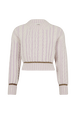 Long-Sleeved Crew-Neck Jumper Lilac front view