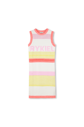 Multicolored knit dress Multico front view