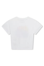 T-shirt avec imprimé dégradé Blanc vue de dos