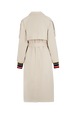 Trench structuré gabardine femme Beige vue de dos