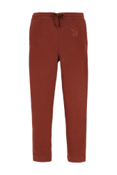 Women Cotton Jersey Jogging Chocolate front view