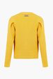 Wool Cardigan SR Yellow back view