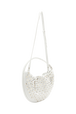 Medium Domino bag in leather and studs White back view