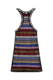 Short jersey tank dress Multico crea striped back view
