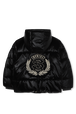 Noir Emblem Doudoune Black back view