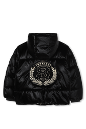 Noir Emblem Doudoune Black back view