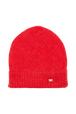Bonnet mohair Femme Rouge vue de face