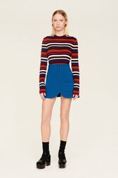 Women Milano Short Skirt Prussian blue details view 1