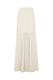 Jupe longue en mousseline Nude vue de face
