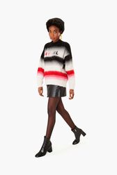 Pull en baby alpaga Noir vue portée de face