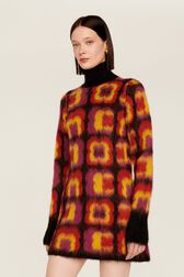 Robe courte col roulé Mai 68 femme Multico crea vue de détail 3