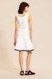 Women Tailored Tank Dress White back worn view