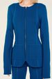 Women Milano Knitted Jacket Prussian blue details view 3