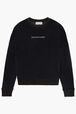 Women Velvet Sweatshirt Black front view