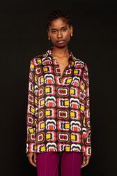 Chemise longue motif Mai 68 femme Multico crea vue de détail 4