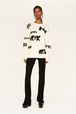Women Sonia Rykiel logo Wool Grunge Sweater Ecru details view 2