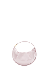 Domino medium vinyl bag Baby pink front view