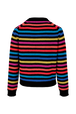 Women Big Poor Boy Striped Sweater Multico striped rf back view