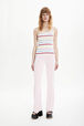 Pantalon viscose femme Baby rose vue portée de face