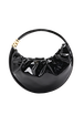 Domino Medium Vinyl Bag Black front view