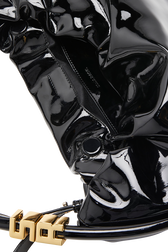 Domino Medium Vinyl Bag Black details view 3