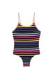 Maillot de bain une pièce fille rayé Multico vue de face