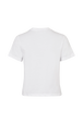 T-shirt col rond manches courtes en jersey de coton Blanc vue de dos